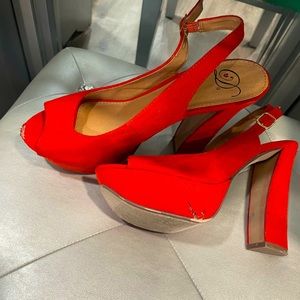 Orange Heels